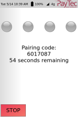 Screenshot pairing code